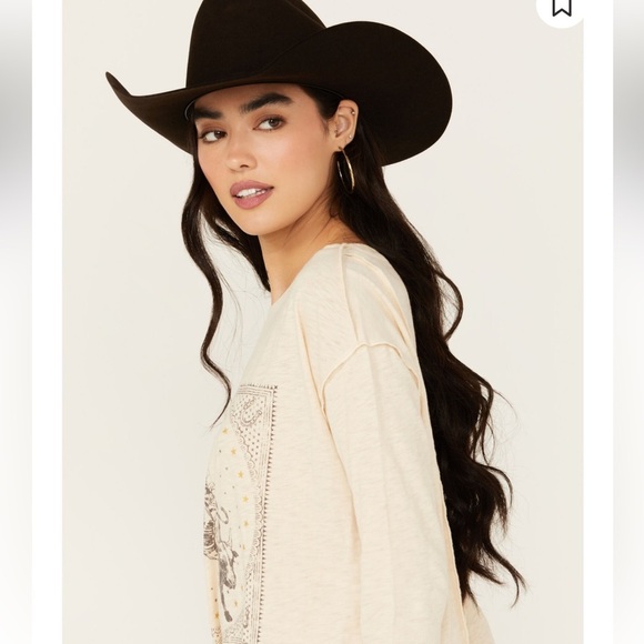 WHITE CROW WOMEN'S BUCK YEAH SEAMED LONG SLEEVE GRAPHIC TEE - Picture 10 of 11